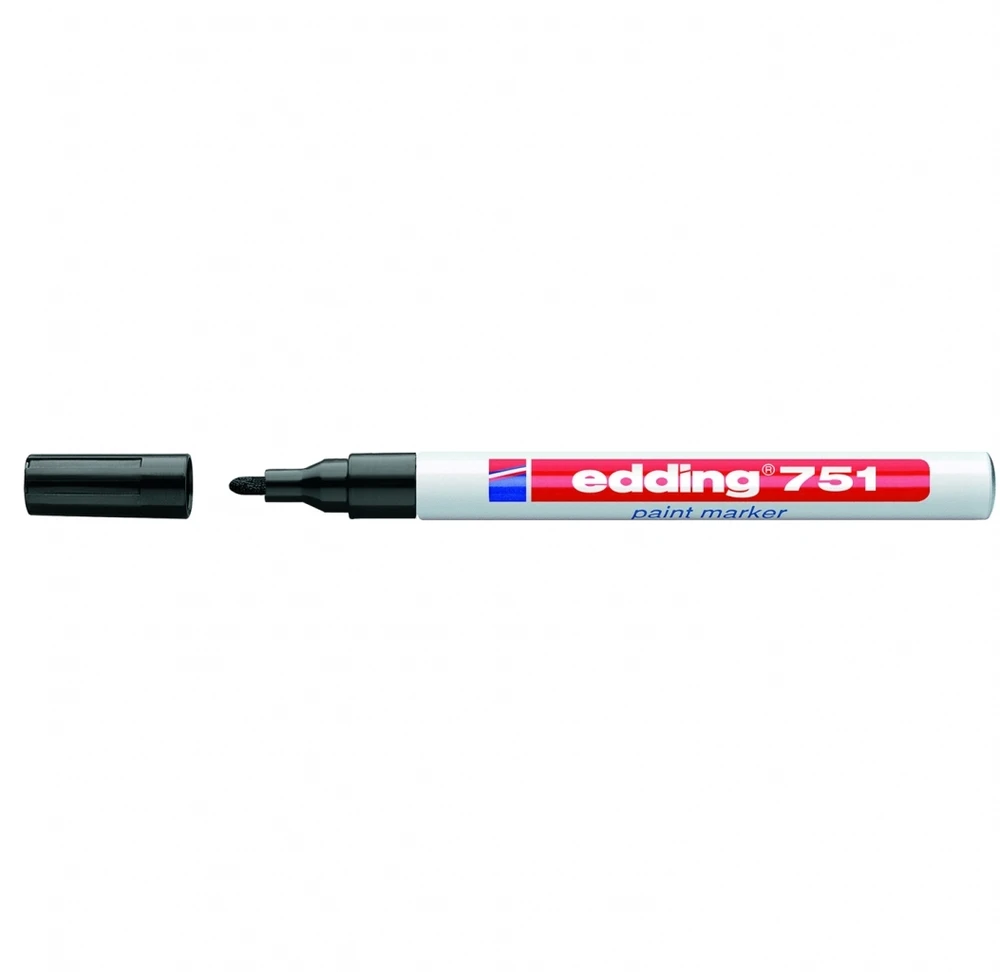 Edding 751 Paint Marker Juodas Juodas (4-751001) (4751001)