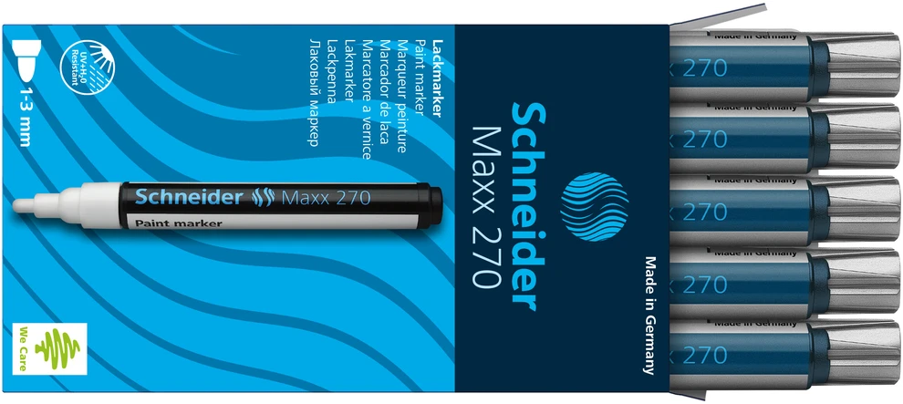 Schneder Žymeklis SCHNEIDER PAINT MARKER 270 1-3mm, sidabrinis