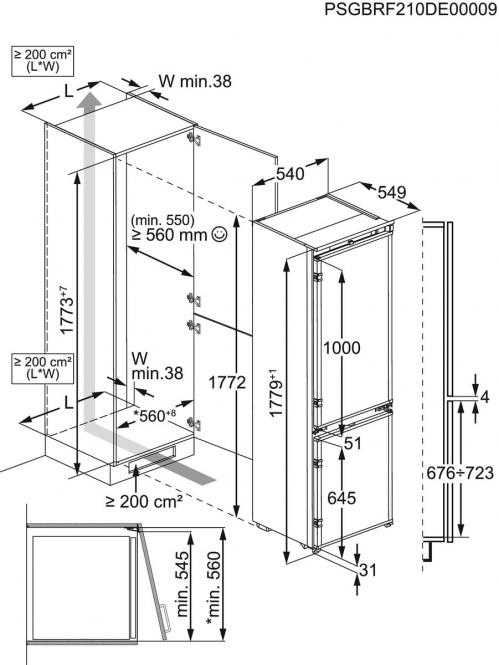 177 cm įmontuojamas šaldytuvas su šaldikliu Electrolux E8MNCC18S