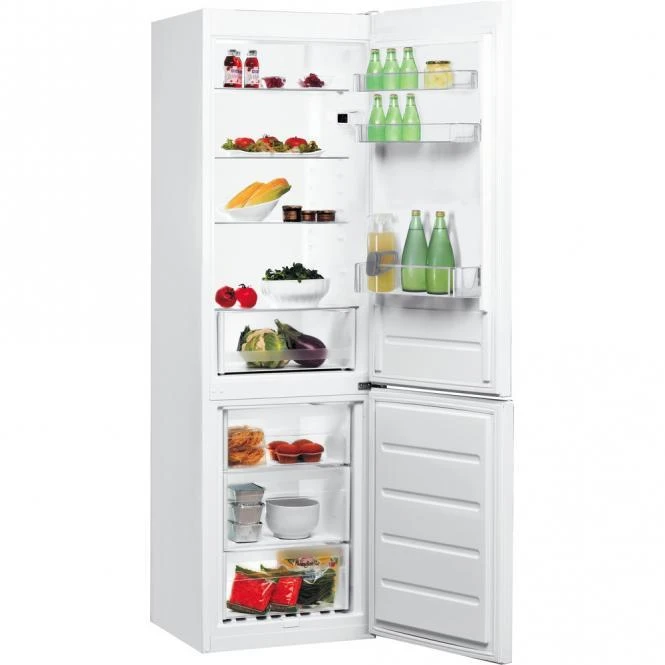 Beko INDESIT | Šaldytuvas | LI8 S2E W | Energy efficiency class E | Free standing | Combi | Height 188.9 cm | Šaldytuvas net capacity 228 L | Šaldiklis net capacity 111 L | 39 dB | Baltas
