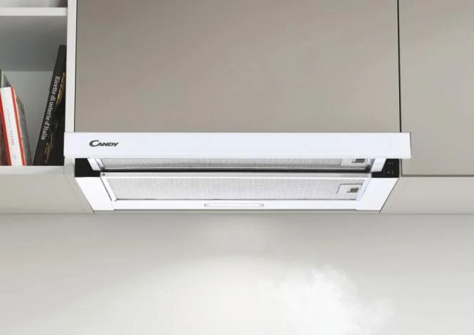 Baltos spalvos mont.gartraukis su ištraukiama panele Candy CBT625/2W/1
