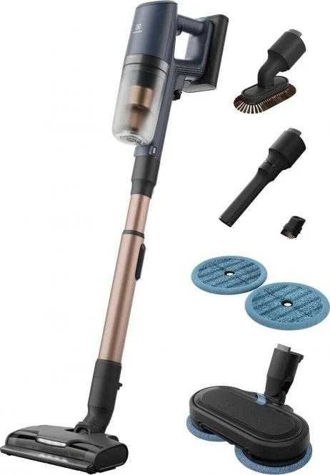 Belaidis pakraunamas dulkių siurblys su drėgno valymo funkcija Electrolux EP82H25WET melsvas