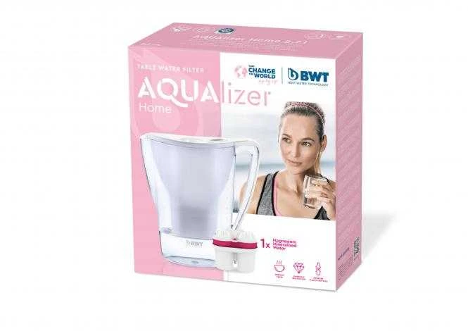 BWT vandens filtravimo ąsotis AQUAlizer Home 2,7l mėlynas su magnio vandens filtru