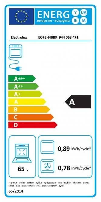 Orkaitė Electrolux EOF3H40BK