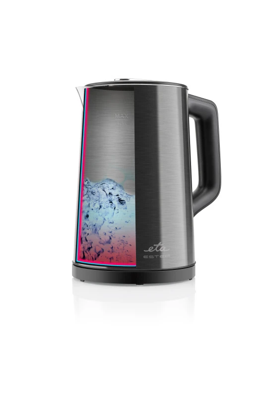 ETA Virdulys | ETA459790000 Ester | Electric | 2200 W | 1.5 L | Nerūdijantis plienas | 360° rotational base | Juodas aprašymas - Prekės nuotrauka