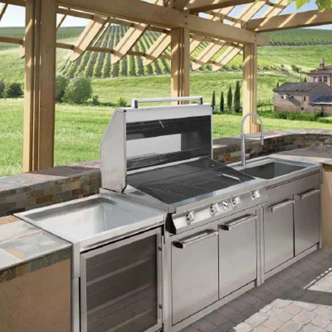 Dujinis barbecue grilis Steel Genesi G9BS-4C SS