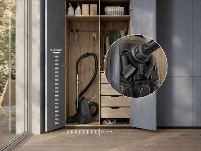 Dulkių siurblys su maišeliu Electrolux EB51C2DB melsvas