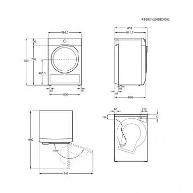 Džiovyklė su šilumos siurbliu Electrolux EW9D717VCE