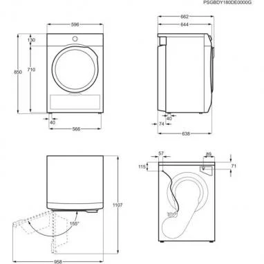 Džiovyklė Electrolux EW6D39CBE