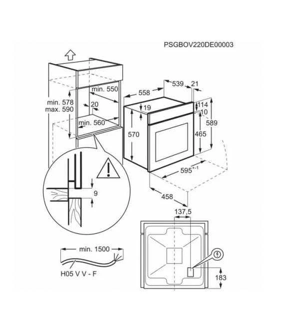Orkaitė AEG OU5AB21CM