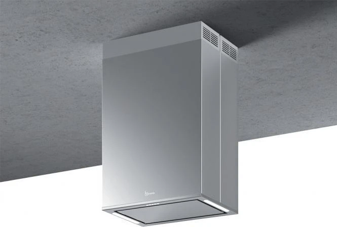 Erdvinis kvadratinio vamzdžio formos gartraukis Baraldi Ginza Island 60x43cm 700m3/h