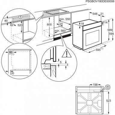 Įm. garinė orkaitė Electrolux EOC8P39WX
