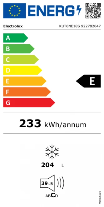 Šaldiklis Electrolux KUT6NE18S