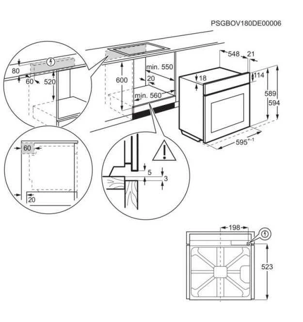 Orkaitė AEG TR6PB531SB