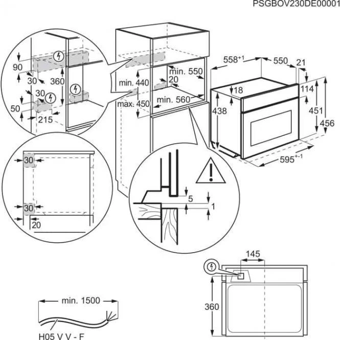 Orkaitė Mikrobangų krosnelė ELECTROLUX LVK7E06GZ