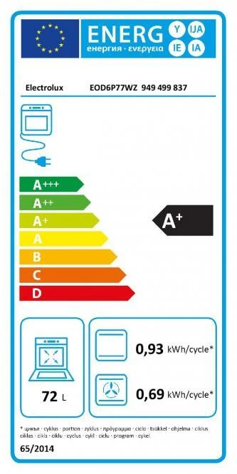 Orkaitė Electrolux EOD6P77WZ