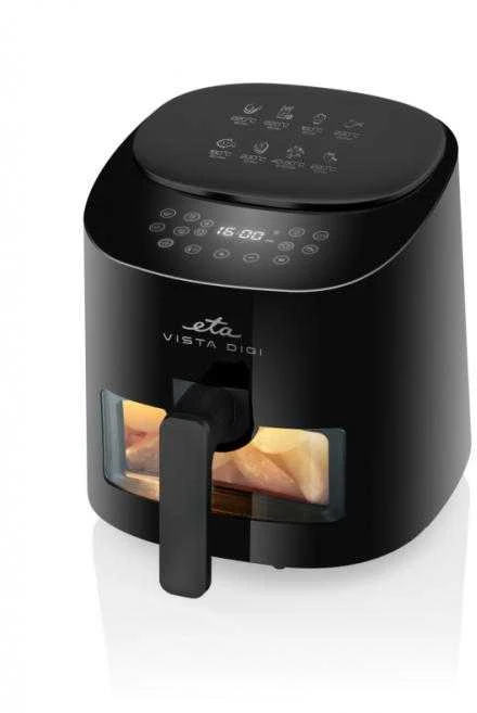 ETA | Karšto oro gruzdintuvė | ETA116890000 Vista Digi | Galia 1300 W | Talpa 4,3 L | Karšto oro technologija | Juodas