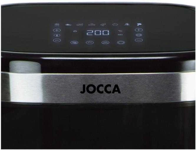Karšto oro gruzdintuvė su displėjumi Jocca 2385 10l ner.plienas/juoda