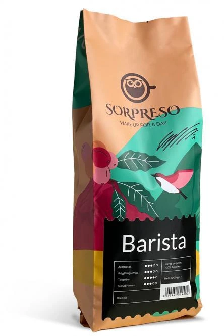 Kavos pupelės SORPRESO BARISTA (1kg)