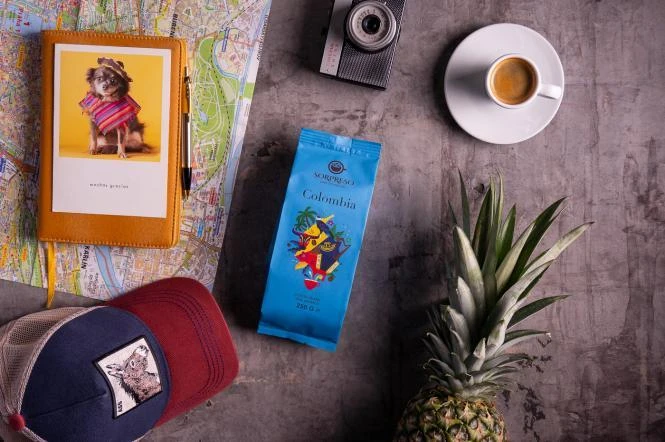 Kavos pupelės SORPRESO COLOMBIA MEDELLIN SUPREMO (250g)