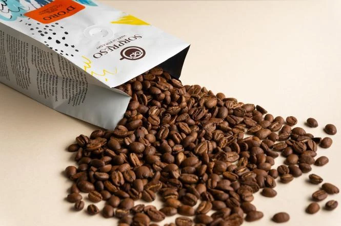 Kavos pupelės SORPRESO D'ORO (250g)
