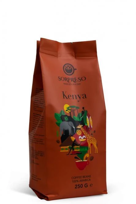 Kavos pupelės SORPRESO KENYA AA Plius (250g)