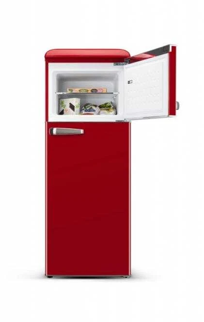 ETA | Šaldytuvas | ETA253490030E Storio retro | Energy efficiency class E | Free standing | Double Door | Height 148.2 cm | Šaldytuvas net capacity 170 L | Šaldiklis net capacity 45 L | 44 dB | Raudona