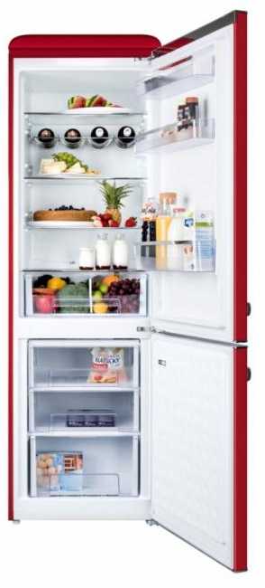 ETA | Šaldytuvas | ETA253190030E Storio retro | Energijos vartojimo klasė E | Laisvai pastatomas | Kombinuotas | Aukštis 192 cm | Šaldytuvo neto talpa 216 L | Šaldiklio neto talpa 84 L | 41 dB | Raudona