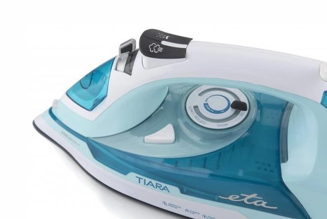 ETA | Tiara II | Garų lygintuvas | 2200 W | Vanduo tank capacity 450 ml | Continuous steam 40 g/min | Steam boost performance 120 g/min | Mėlyna