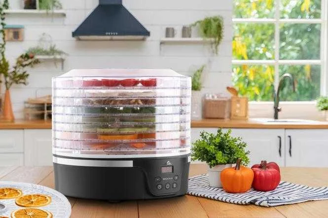 ETA | Maisto džiovintuvas | Galia 380 W | Padėklų skaičius 8 | Integruotas laikmatis | Juodas