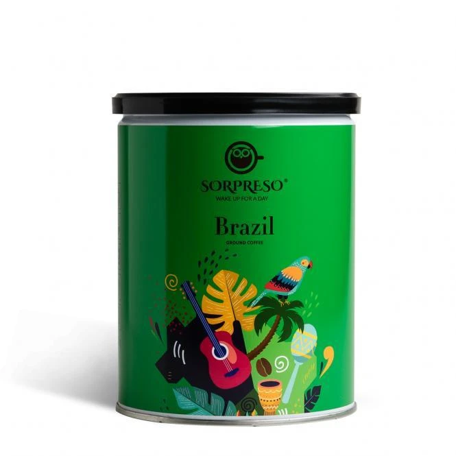 Malta kava SORPRESO BRAZIL Geltonas BOURBON 250g (Skardinėje)