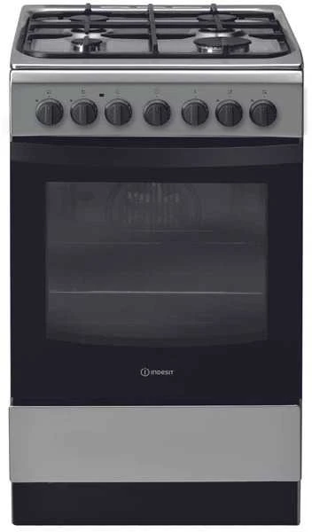 INDESIT viryklė | I5G5PMX | Dujinė kaitlentė | Elektrinė orkaitė | Nerūdijančio plieno | Plotis 50 cm | Grilis | Gylis 60 cm | 60 l