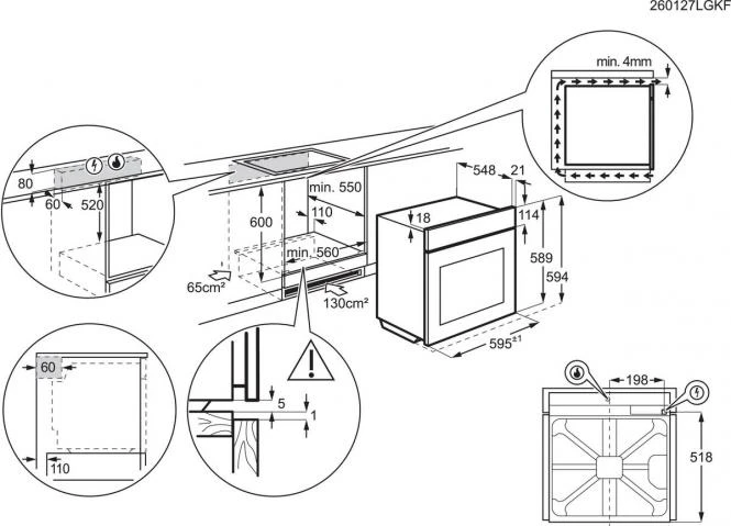 Orkaitė Electrolux EOG2102AOX