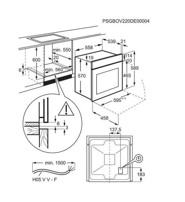 Orkaitė Electrolux EOD5C70BZ