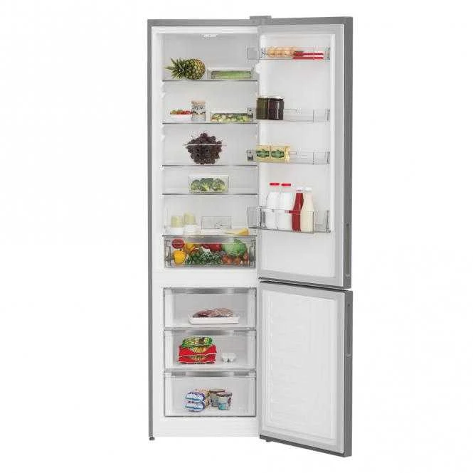 INDESIT Šaldytuvas | INKS 1401 S4E1 | Energy efficiency class E | Free standing | Combi | Height 202.5 cm | Šaldytuvas net capacity 266 L | Šaldiklis net capacity 120 L | 38 dB | Sidabrinis