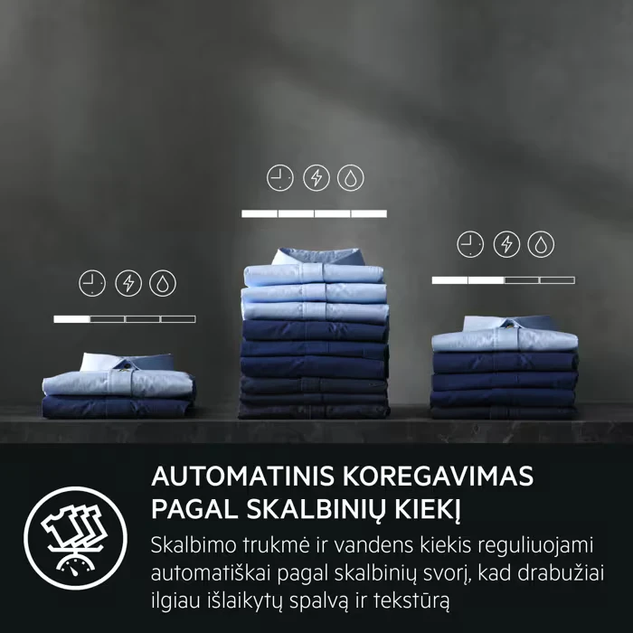 Skalbimo mašina AEG LFR83844VE, 8 kg, baltos spalvos