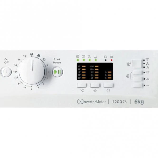 INDESIT | Skalbimo mašina | MTWSA 61294 WK EE | Energy efficiency class C | Front loading | Skalbimo talpa 6kg | 1150 RPM | Gylis 42.5 cm | Plotis 59.5 cm | Ekranas | Big Digit | Baltas
