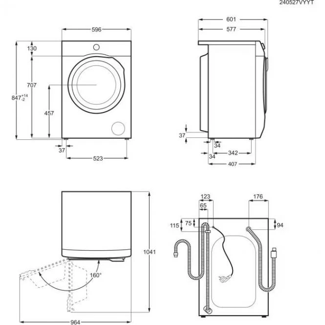 Skalbimo mašina Skalbyklė ELECTROLUX EW7F3684SUE