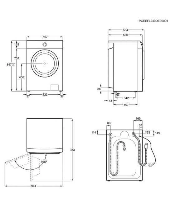 Skalbimo mašina „Electrolux EW5W468WE“