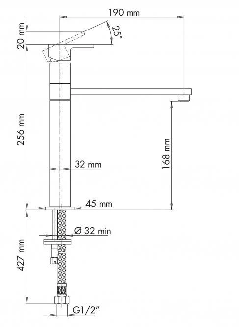 Vandens maišytuvas Plados-Telma QUAMIXL MGG05L 28TG Pieno baltumo spalva
