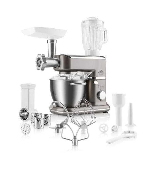 Virtuvinis kombainas ETA | Food processor | ETA002390070 Gratussino BRAVO II | 800 W | Greičių skaičius 6 | Bowl capacity 4.5 L | Maišytuvas | mėsmalė | Gray
