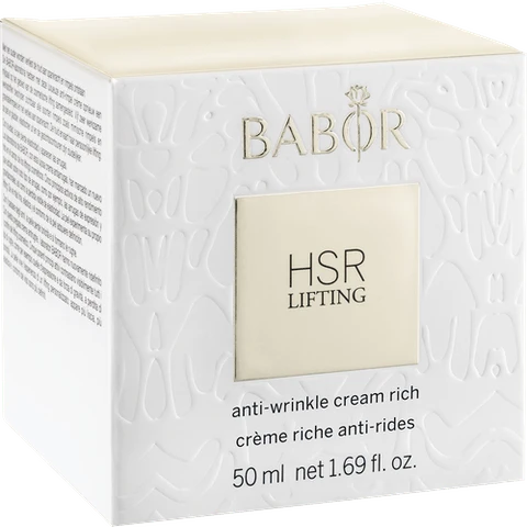 BABOR HSR stangrinantis veido kremas sausai odai. HSR Lifting Kreminis Rich