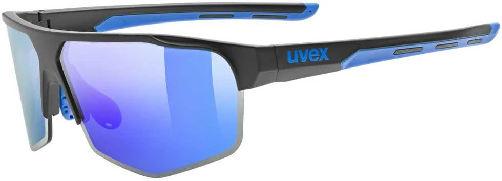 Akiniai Uvex axos set juodas mat / mirror mėlynas