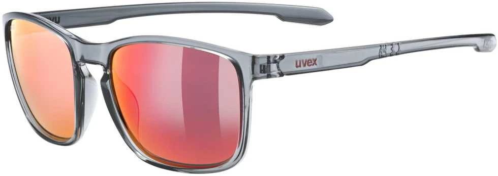 Akiniai Uvex LGL 52 smoke / mirror red