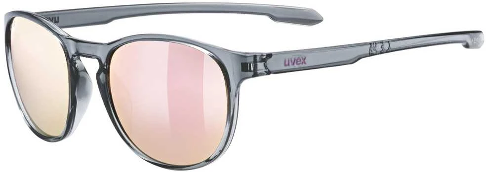 Akiniai Uvex LGL 53 smoke / mirror pink