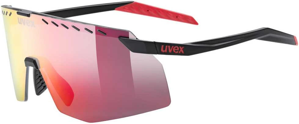 Akiniai Uvex pace stage juodas matt / mirror red