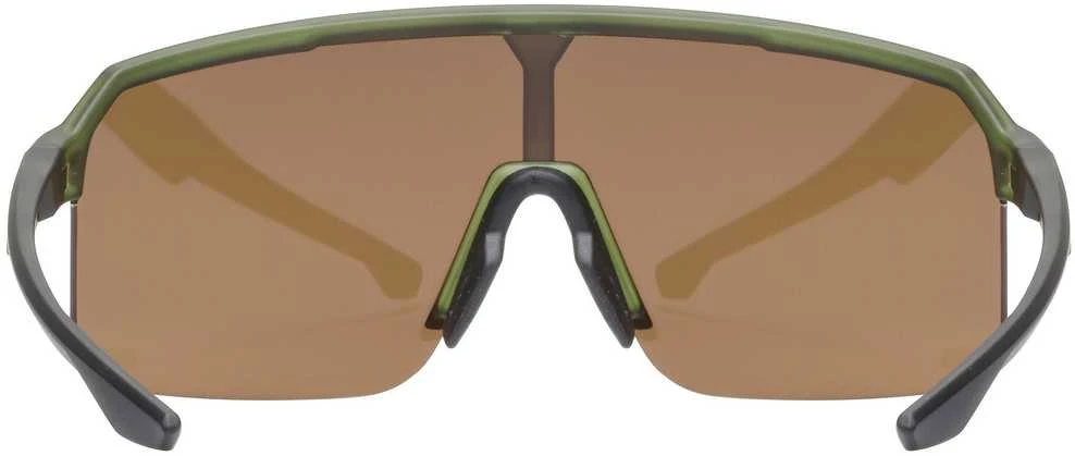 Akiniai Uvex ramp olive matt / mirror auksinis