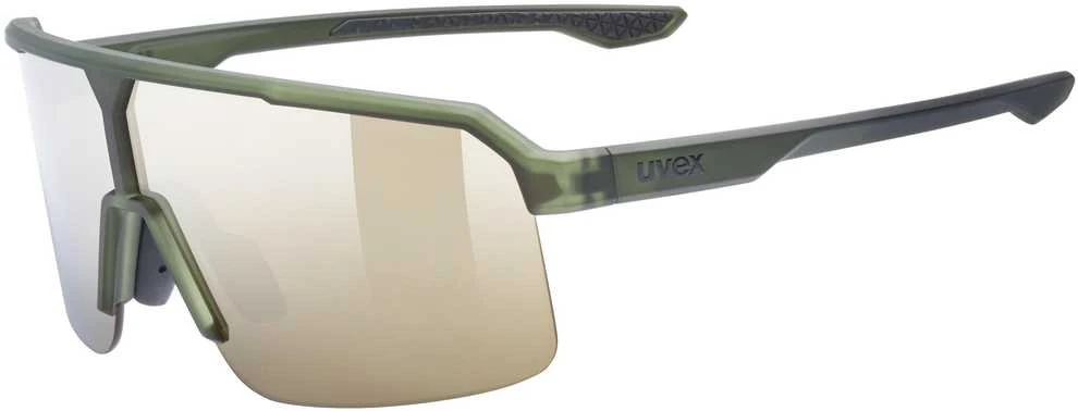 Akiniai Uvex ramp olive matt / mirror auksinis