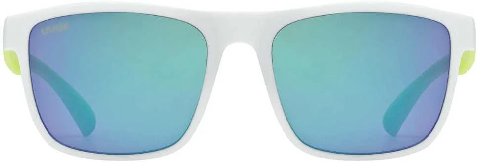 Akiniai Uvex rookie baltas-lime mat / mirror žalias