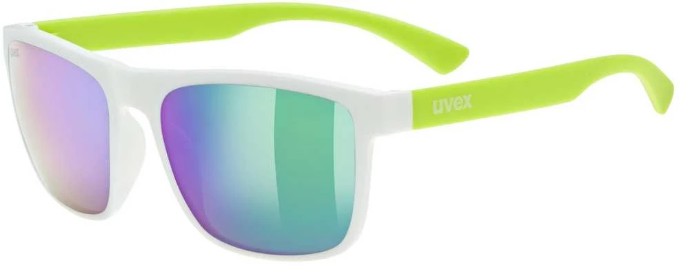 Akiniai Uvex rookie baltas-lime mat / mirror žalias